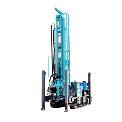 Construction works&amp;#194; &amp;#160; 280m Depth Crawler Meters Mounted Diesel Engine Driven Borehole DTH Water Well Drilling Rig
