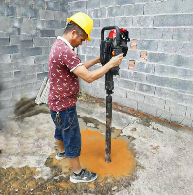 Light Weight High Drilling Efficiency Hot Selling Portable Soil Drill Hand Movement Waterless Impact Type Core Drilling Rig For Soil Sampling