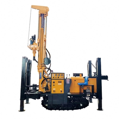 Construction works&amp;#194; &amp;#160; 200 Meters Pneumatic Crawler Mounted Water Well Drilling Rig Tunnel Crawler Drilling Rig