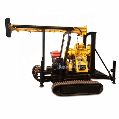 Bored Hole Equipment 200m Rotary Crawler Mounted Water Well Drill Rig Deep Bore Hole Core Mine Auger